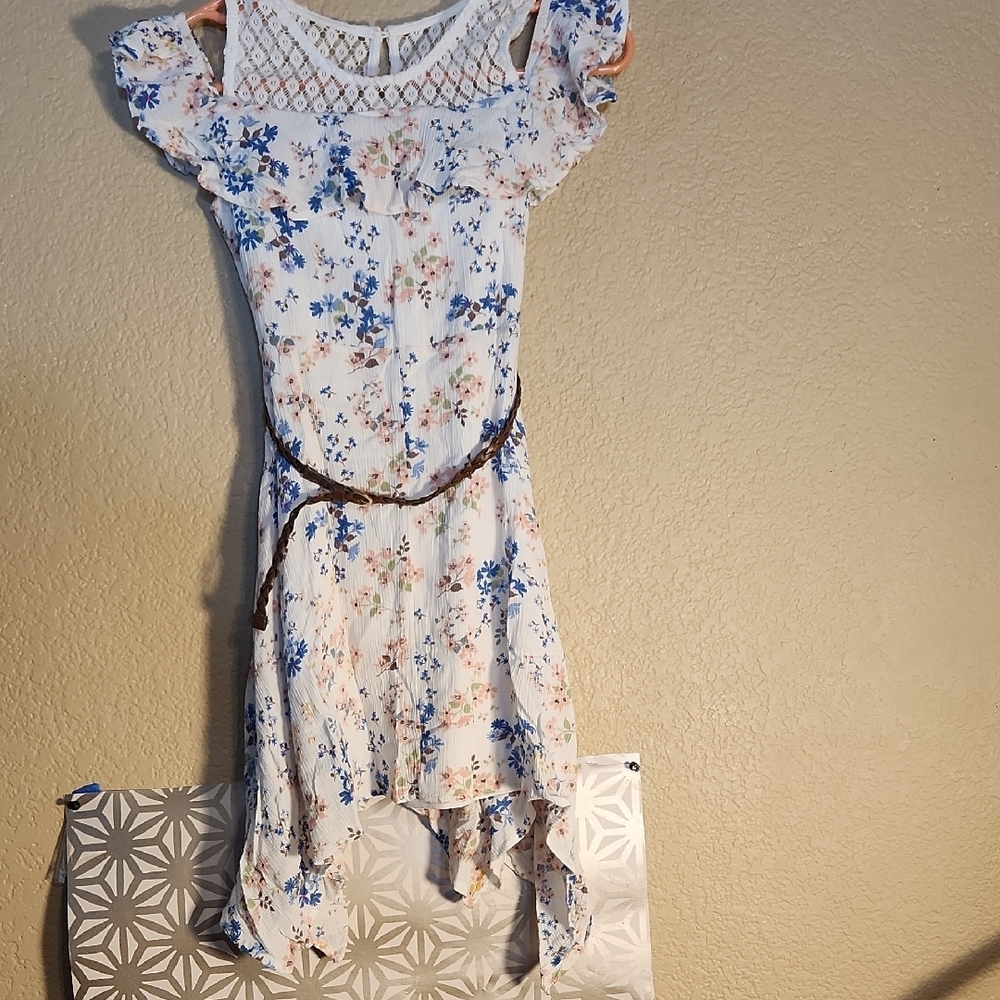 Knitworks White Lace Dress
